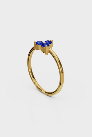 Sapphire Trio Ring