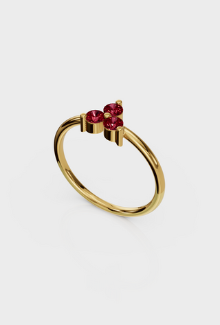 Ruby Trio Ring