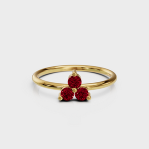 Ruby Trio Ring