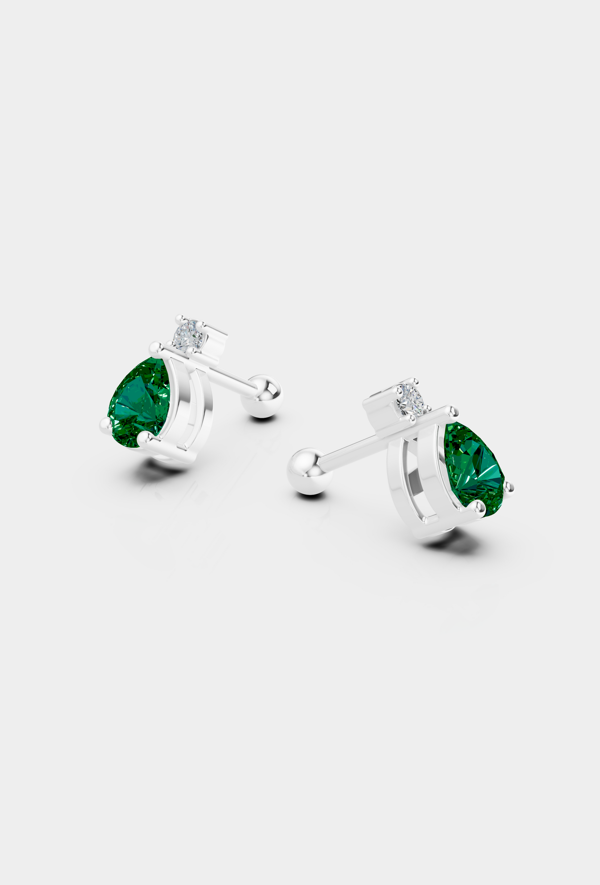 Emerald Drop Studs