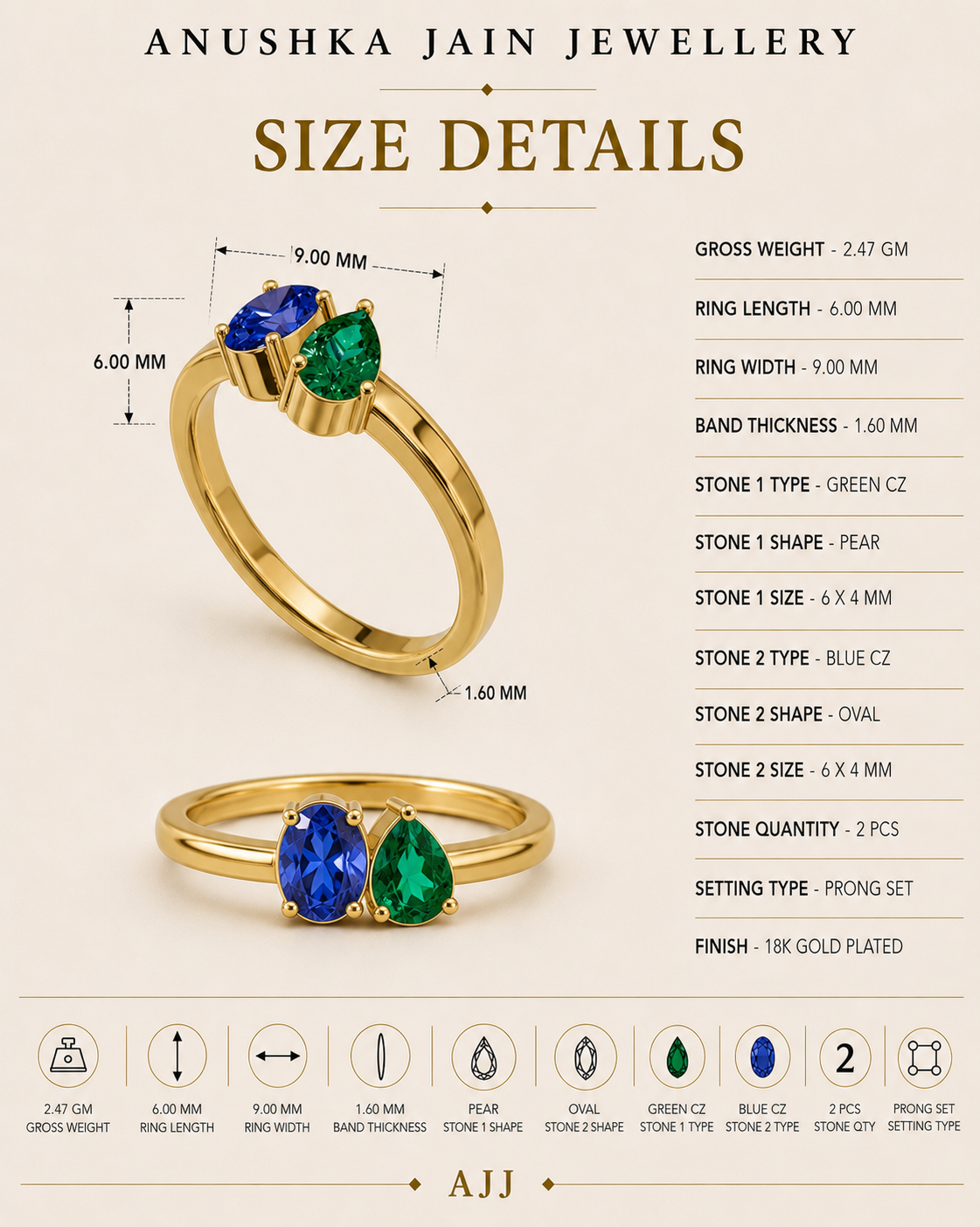Emerald Sky Ring