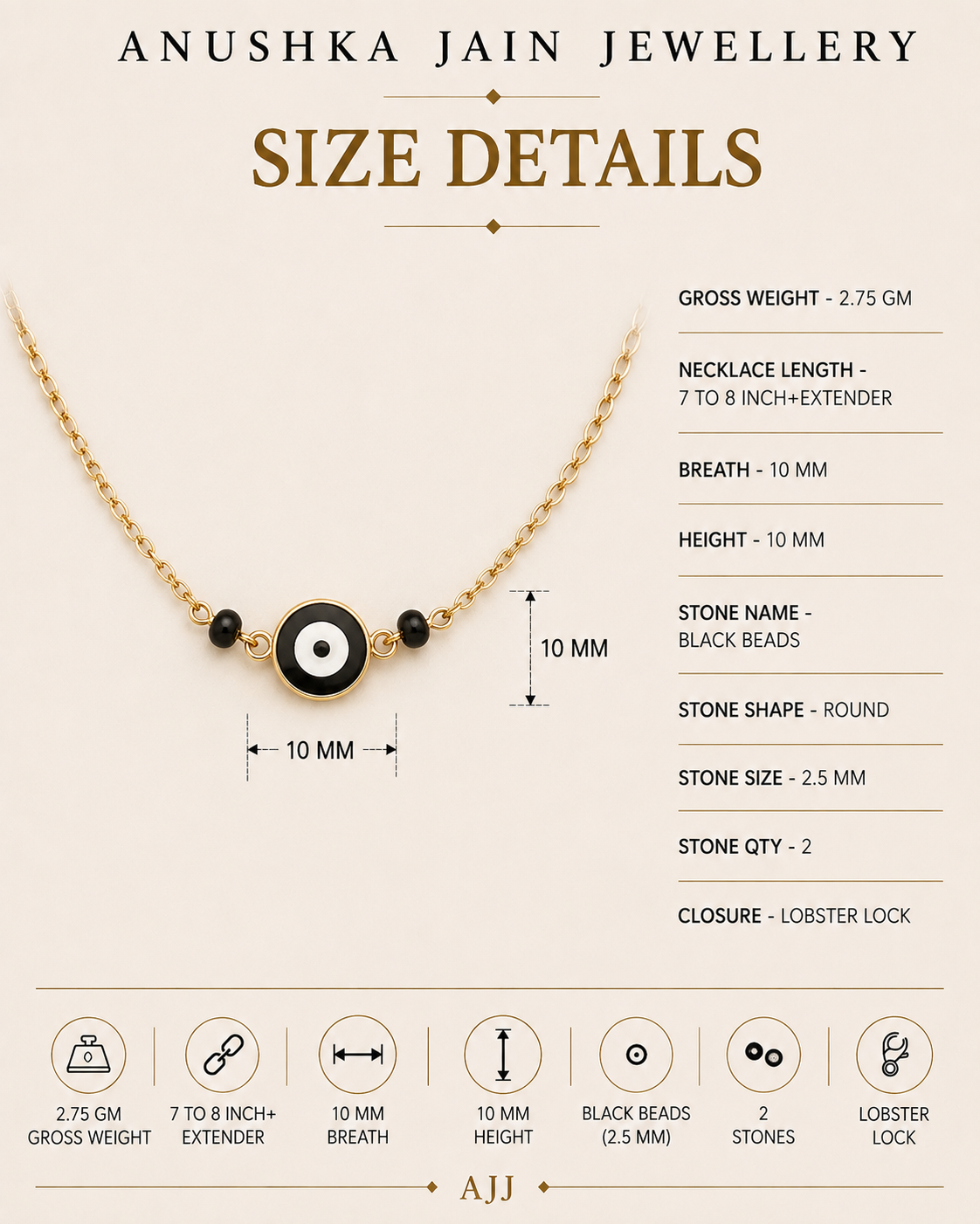 Evil Eye Anklet