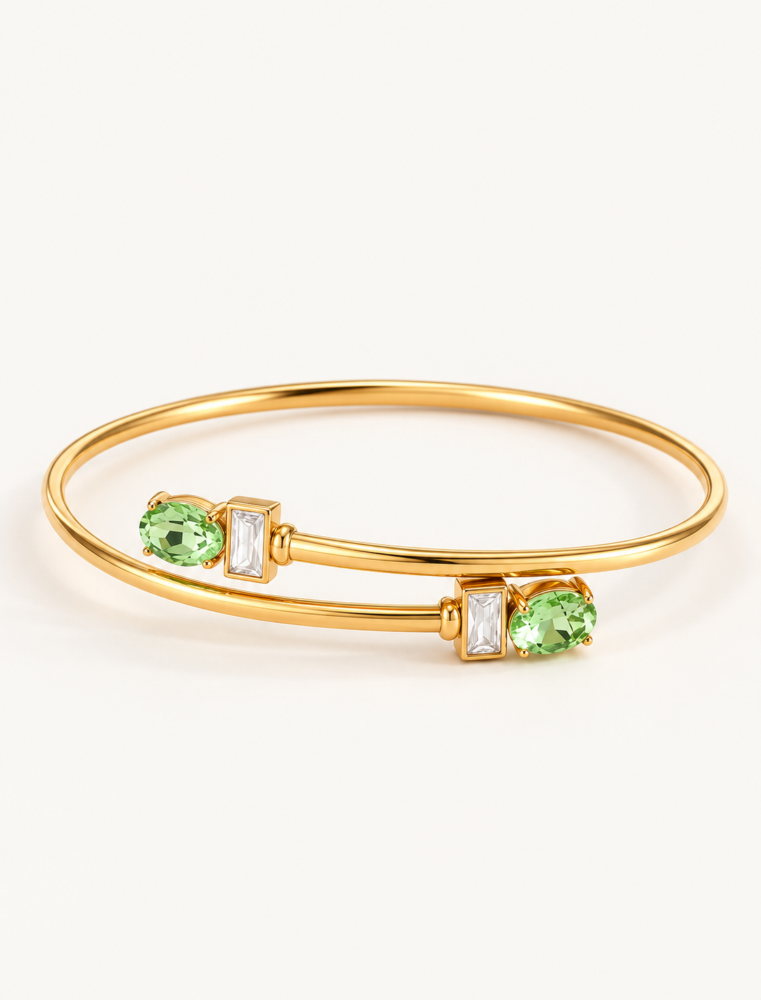 Fancy Crossover Cuff Bracelet
