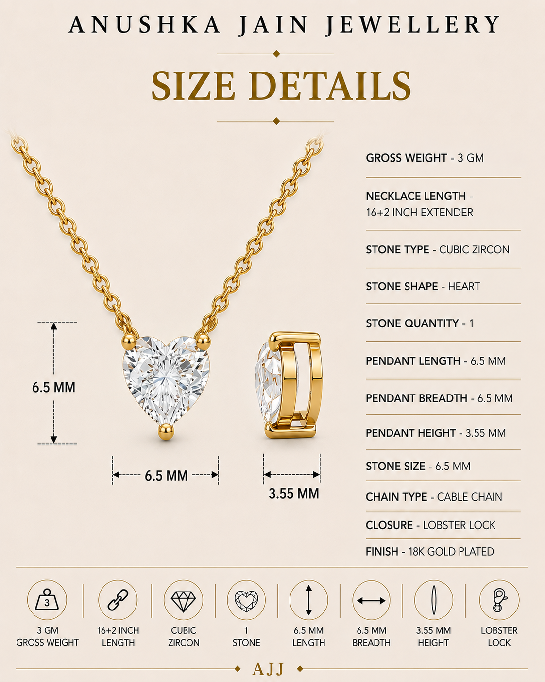 Heart Diamond Necklace