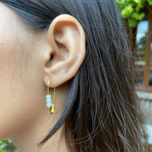 Perle Safety Pin Earrings