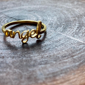 Cursive Name Ring