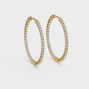 Inside Out Hoop Earring