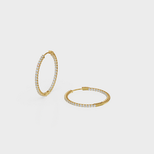 Inside Out Hoop Earring