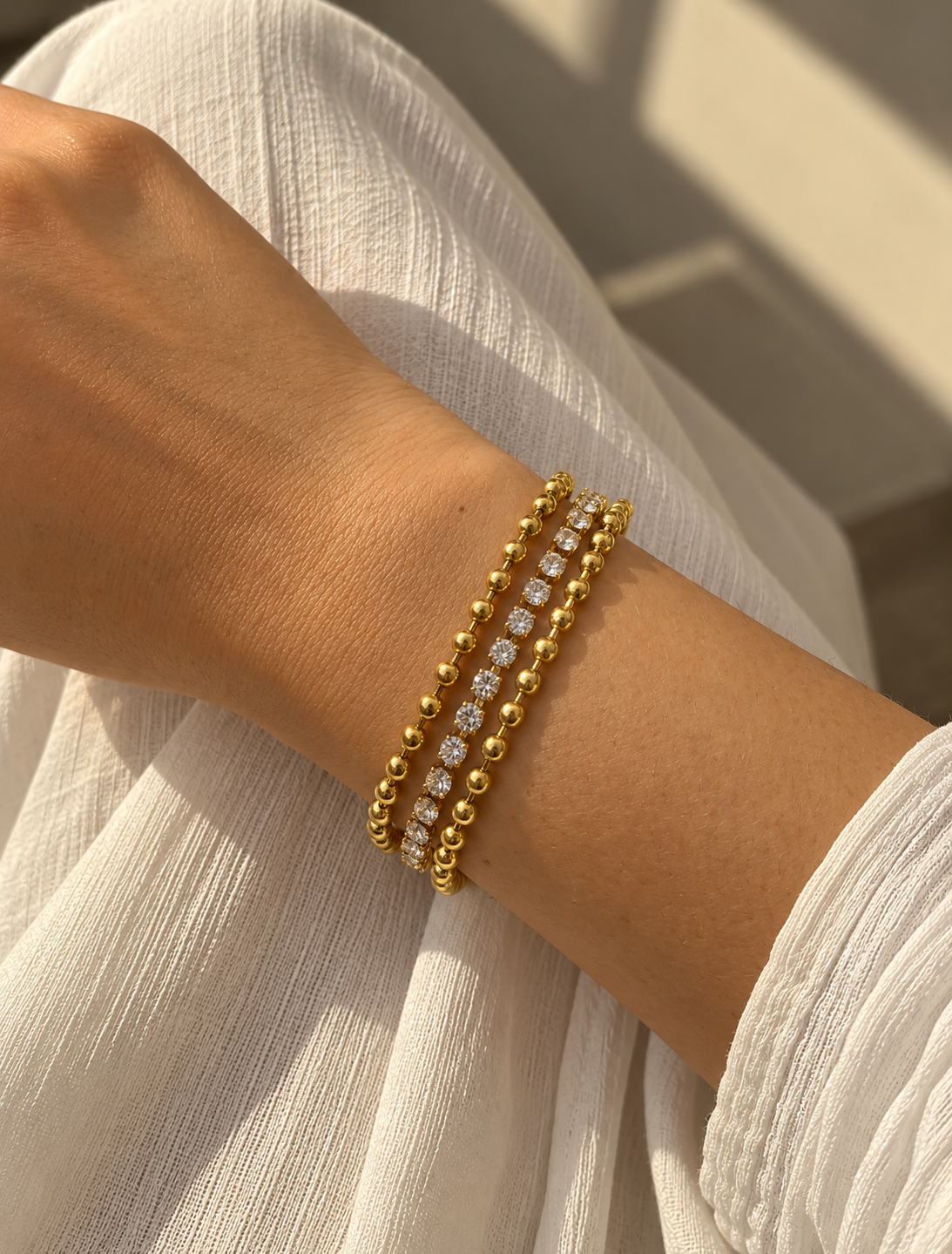 Bead Tennis Bracelet
