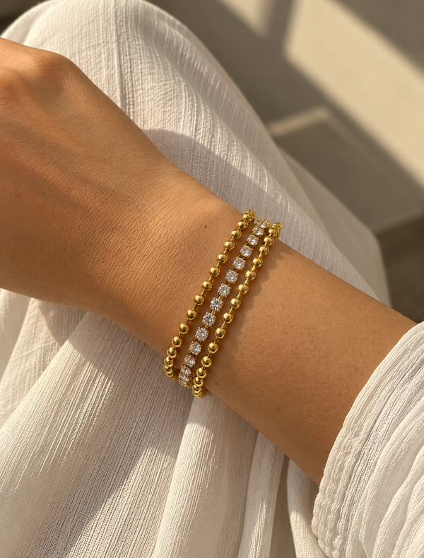 Bead Tennis Bracelet