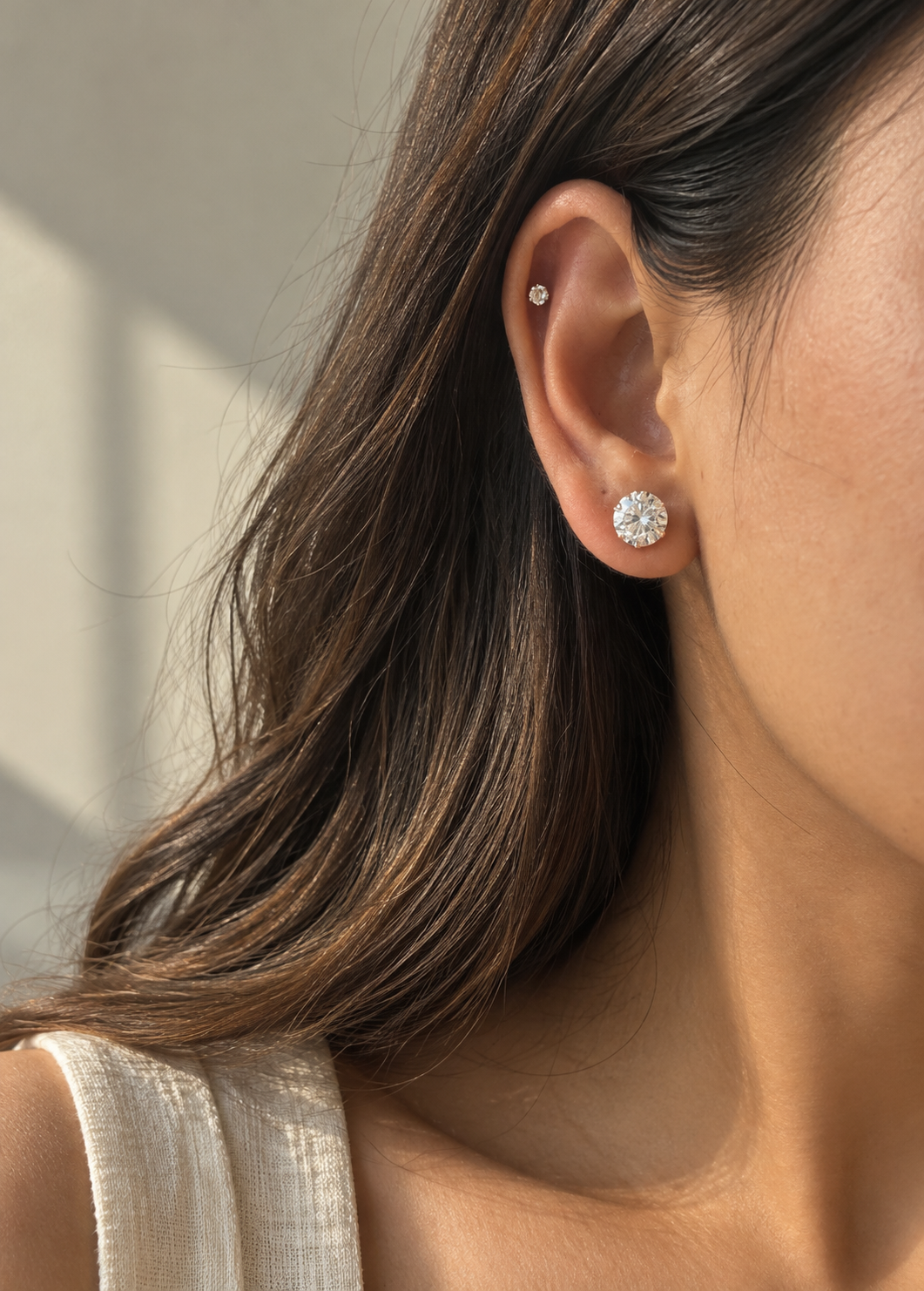 Classic Prong Round Stud