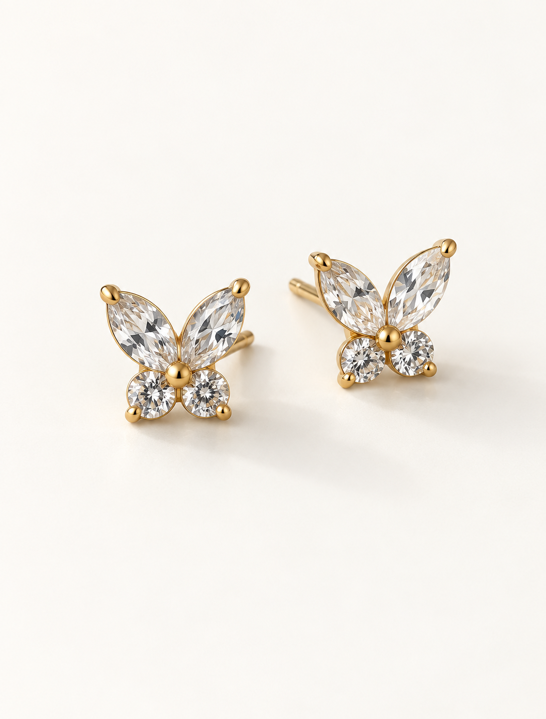 Sparkle Butterfly Stud