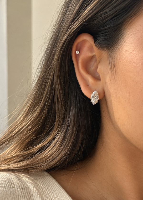 Marquise Solitaire Stud