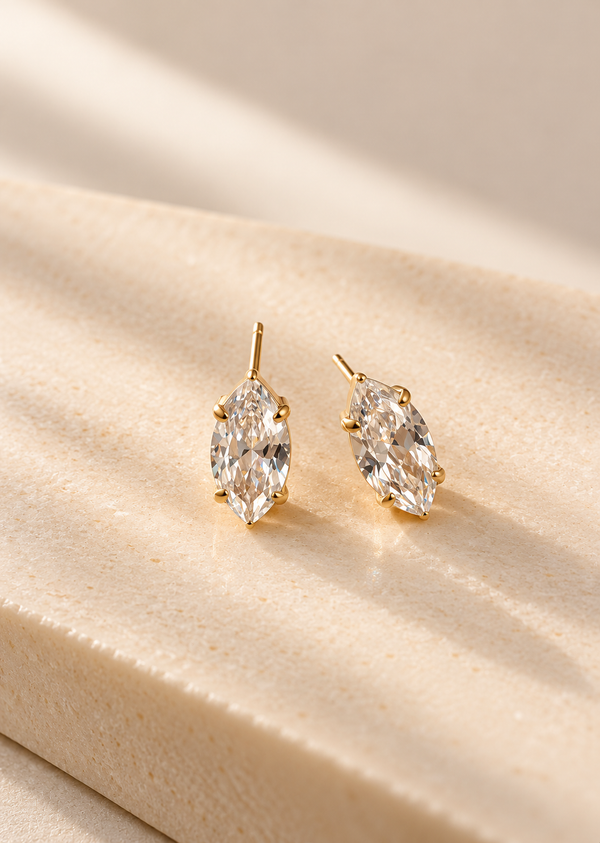 Marquise Solitaire Stud