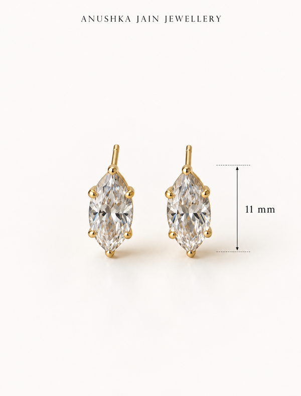 Marquise Solitaire Stud