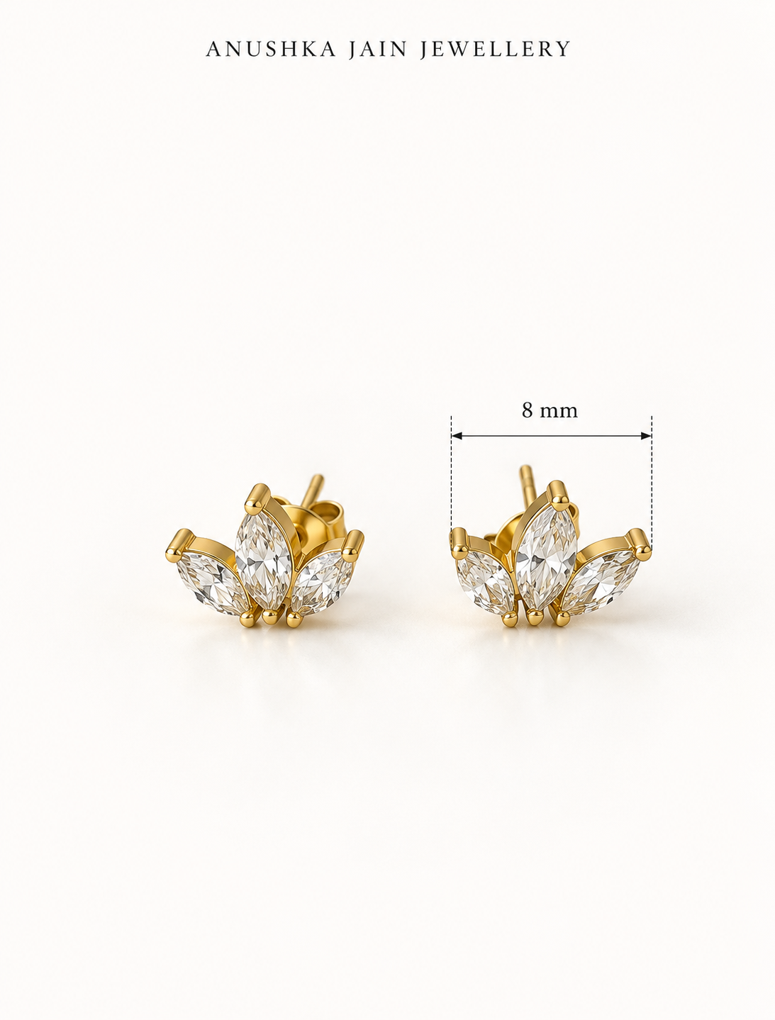 Marquise Spray Stud