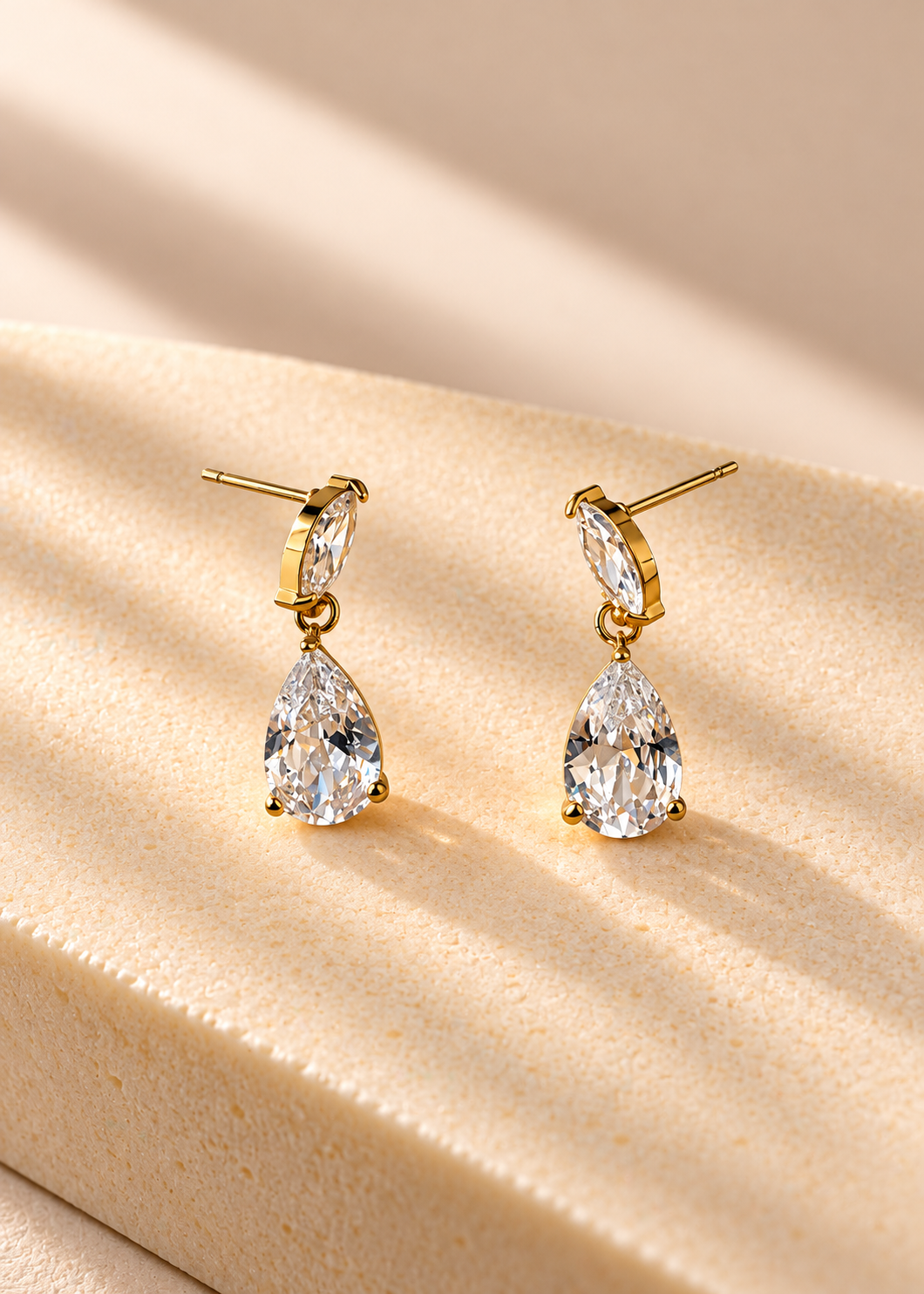 Marquise Pear Duo Drop Earring