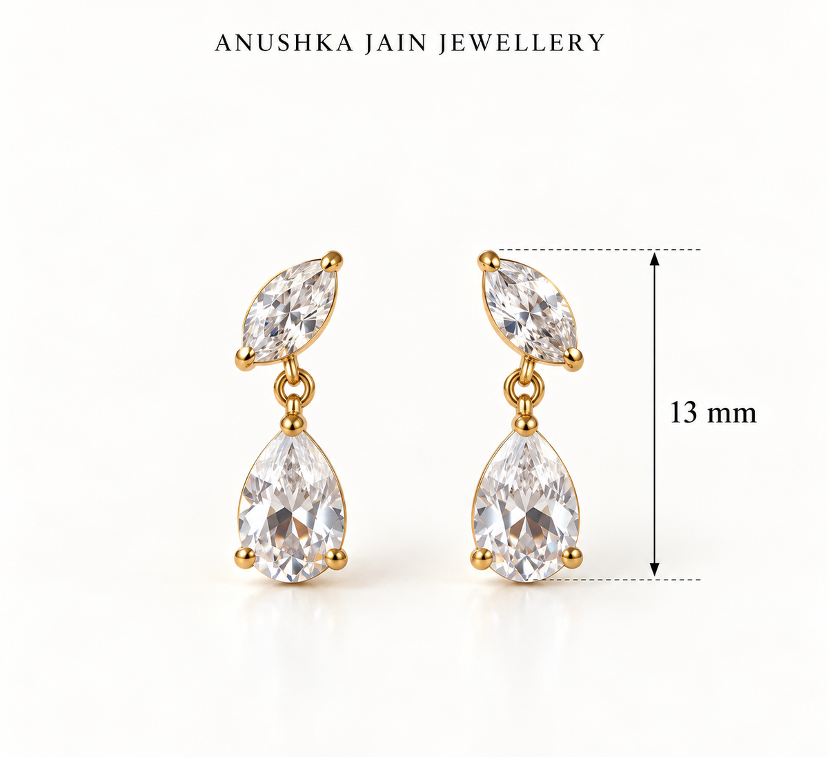 Marquise Pear Duo Drop Earring