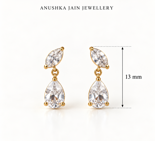 Marquise Pear Duo Drop Earring