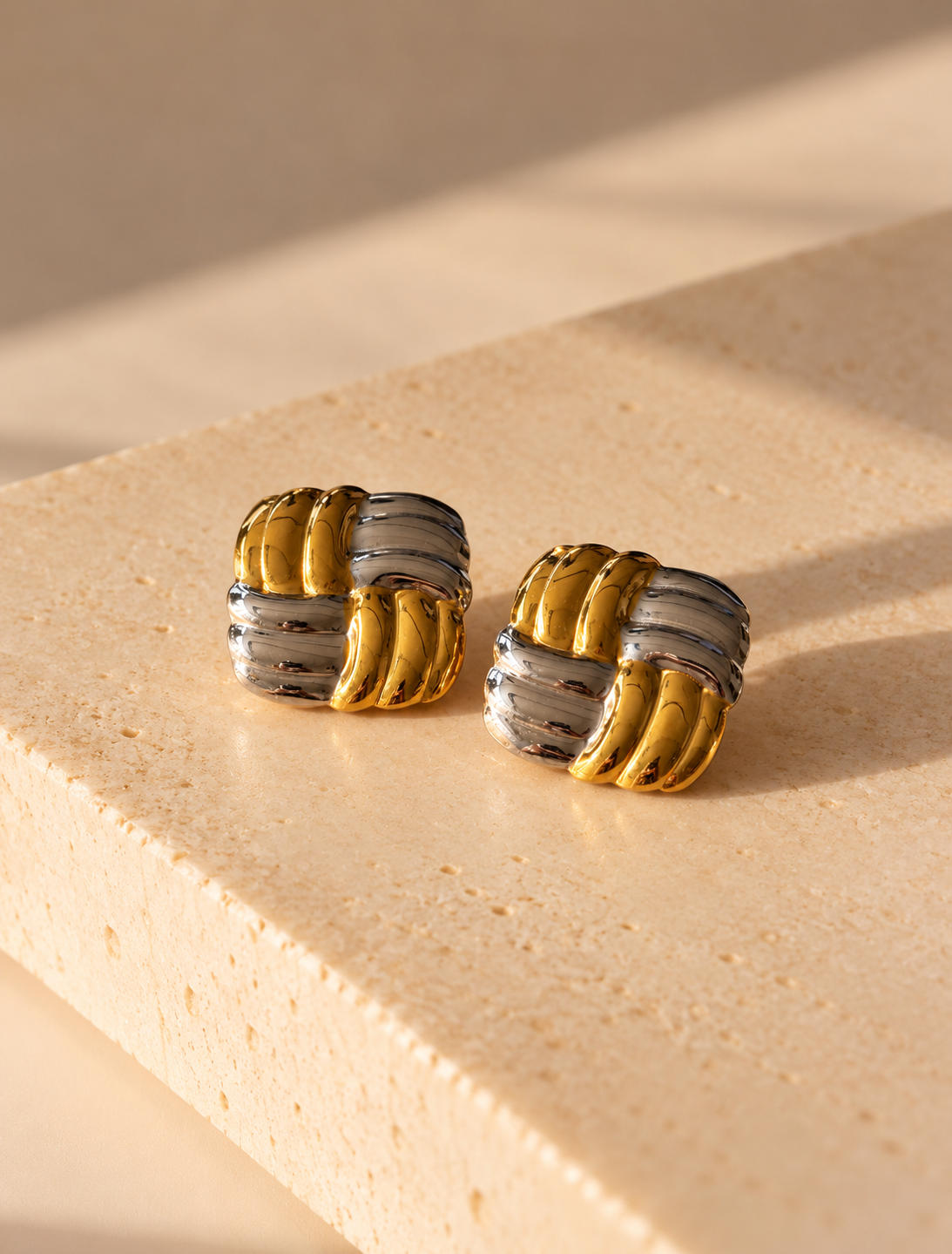 Woven Square Earring