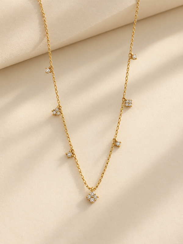 Clover Station Necklace