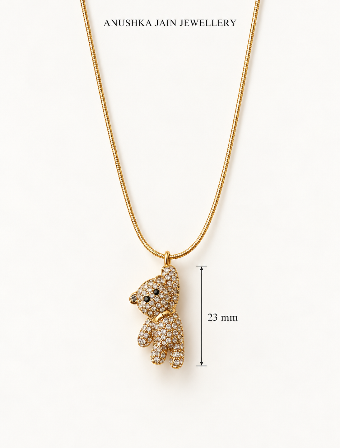 Sparkle Teddy Necklace