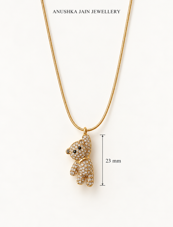 Sparkle Teddy Necklace