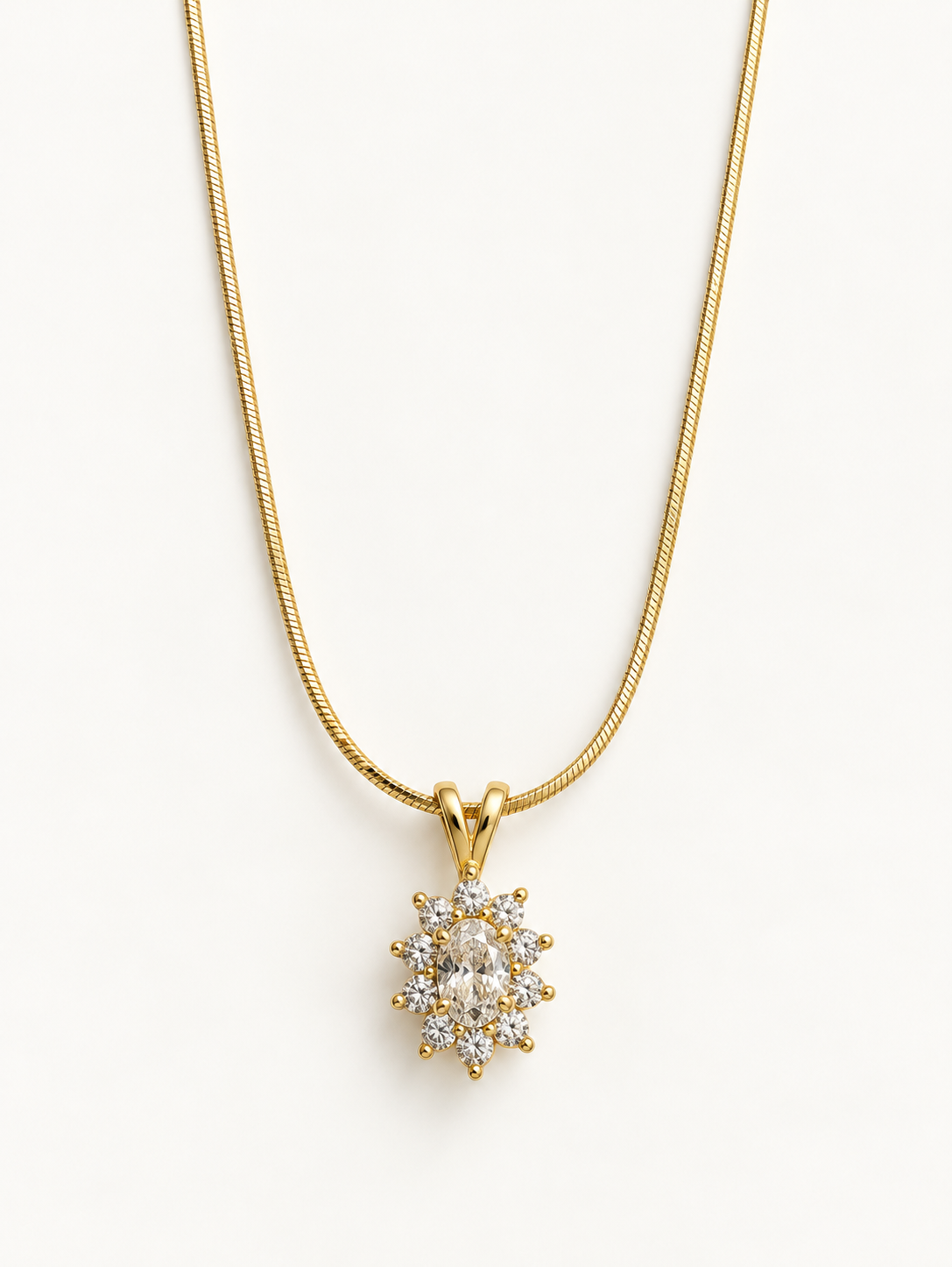 Sunburst Halo Necklace