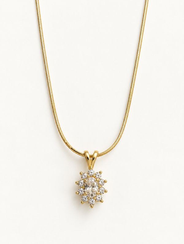Sunburst Halo Necklace