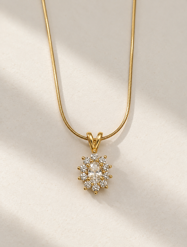Sunburst Halo Necklace