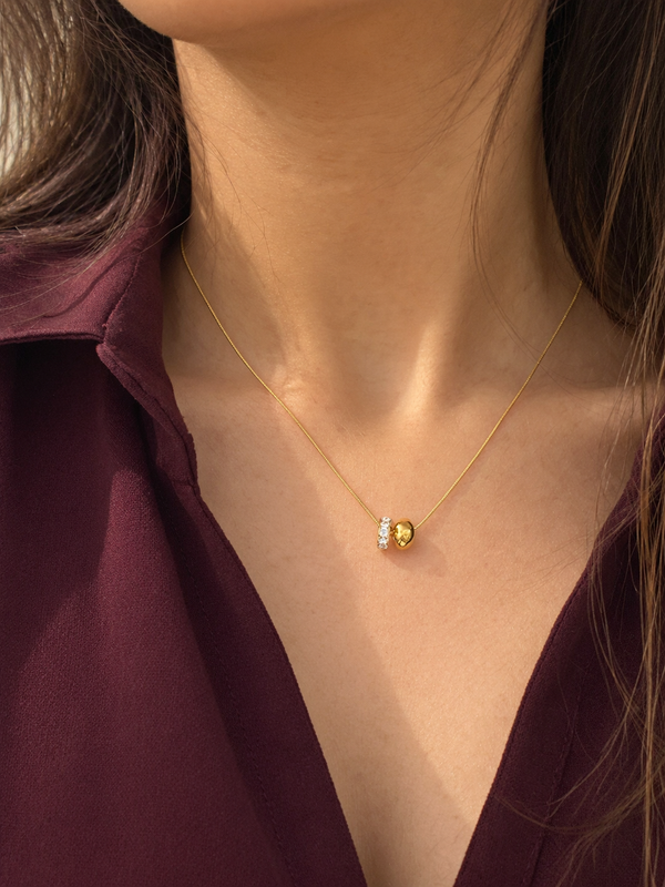 Rondelle Snake Chain Necklace