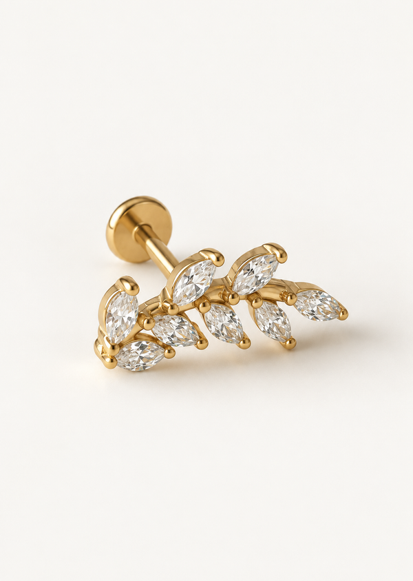 Leaf Petal Stud