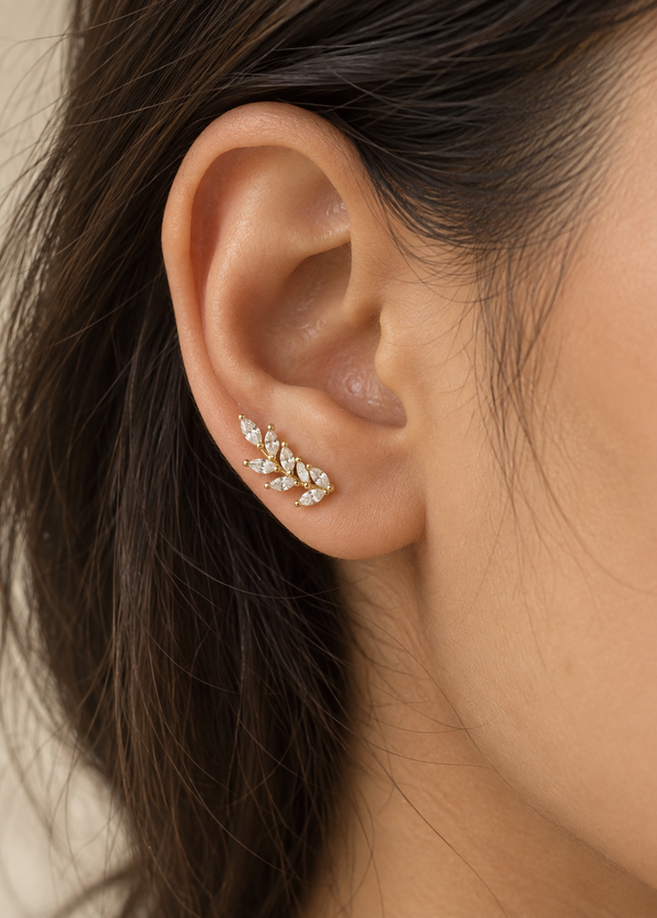 Leaf Petal Stud