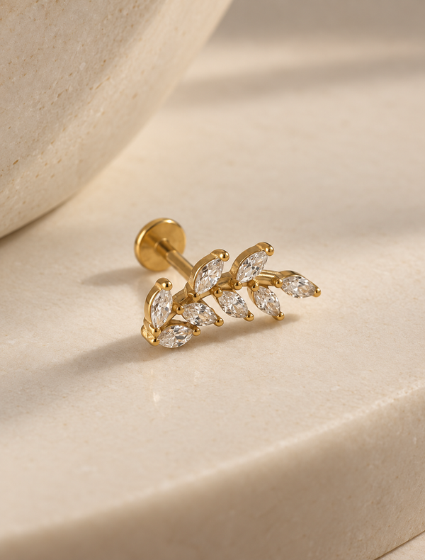 Leaf Petal Stud