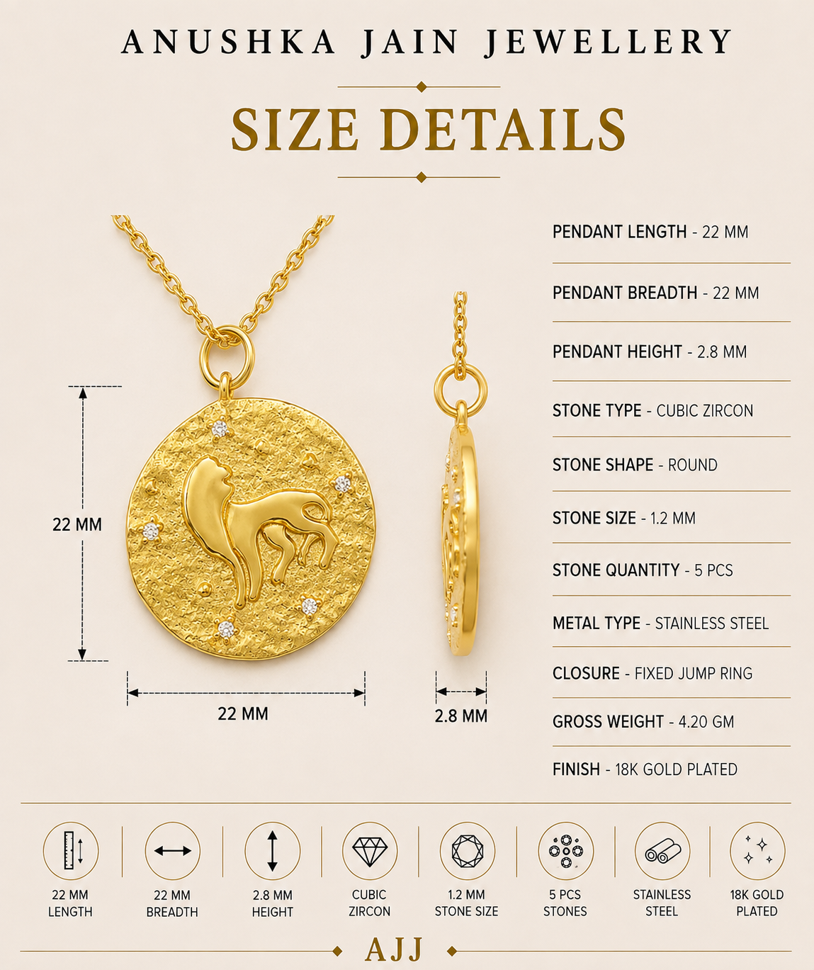 Leo Zodiac Necklace