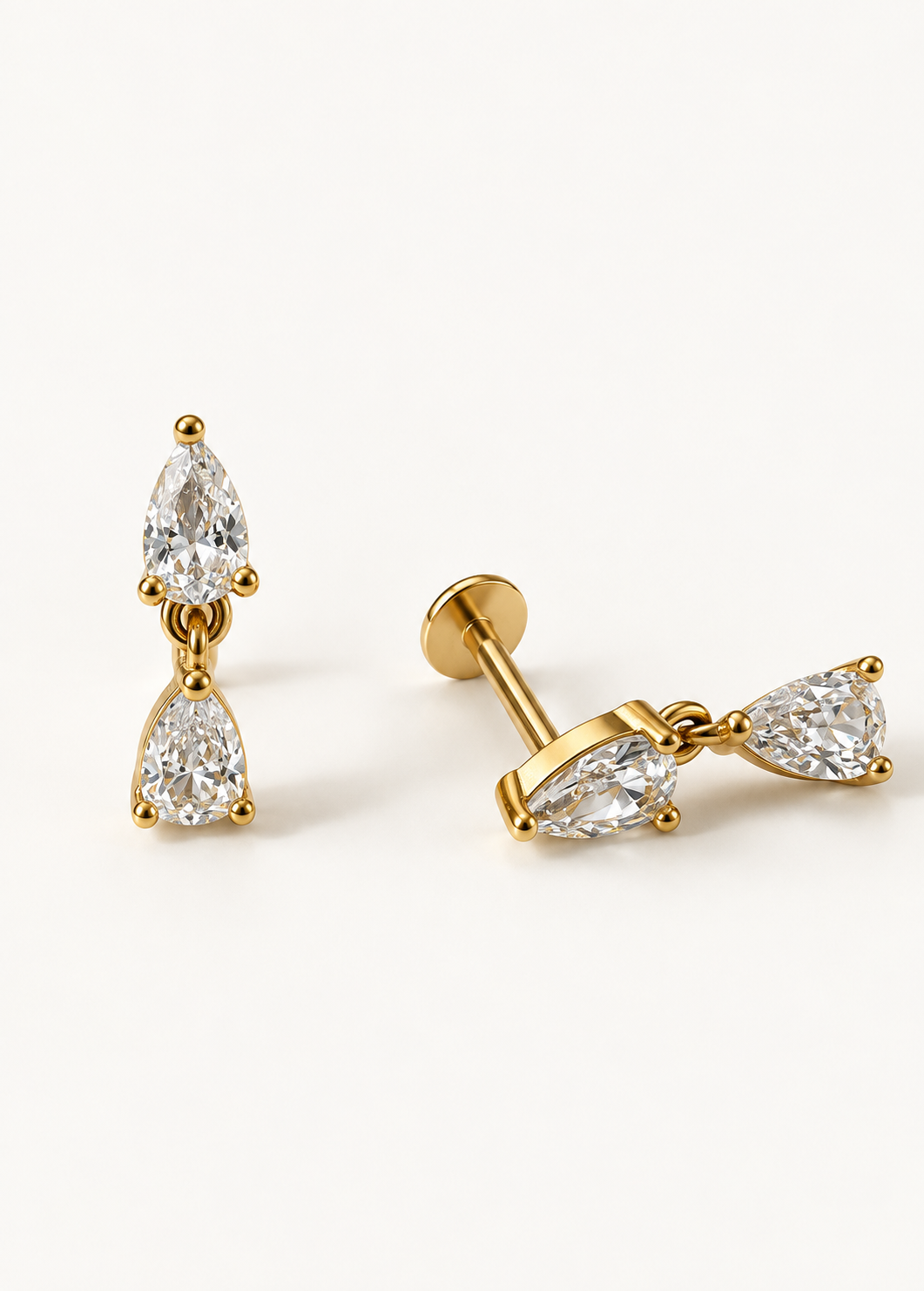 Marquise Dangle Stud