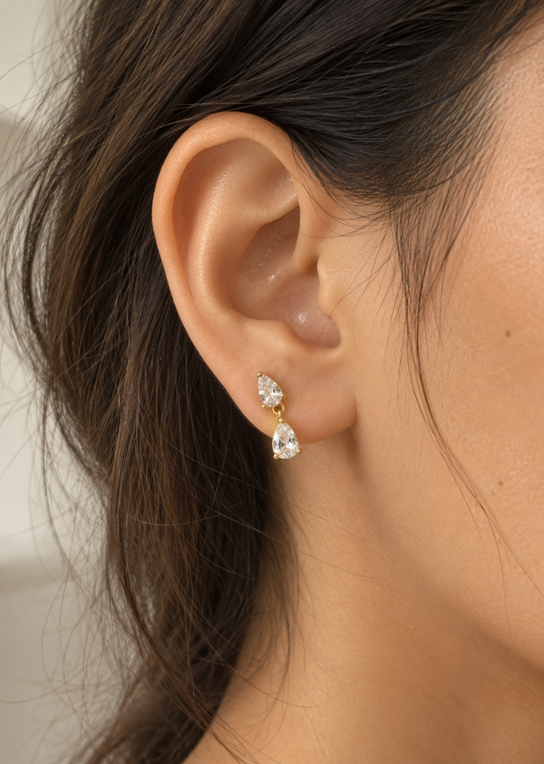 Marquise Dangle Stud