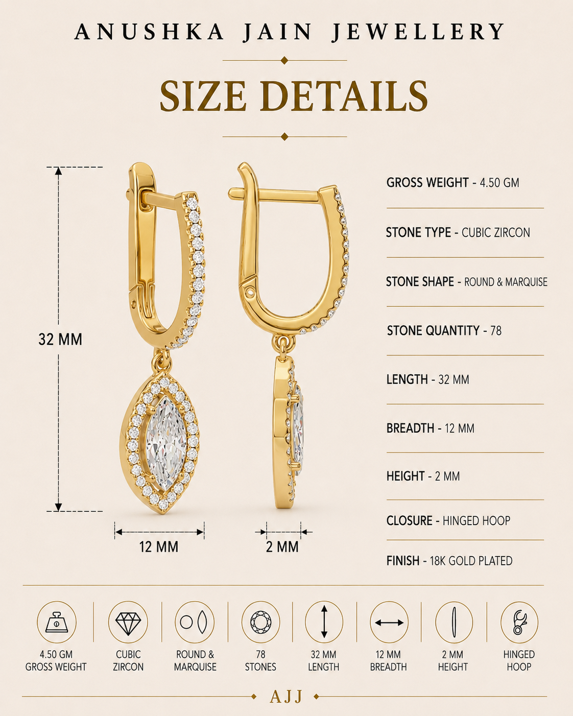 Marquise Diamond Earrings