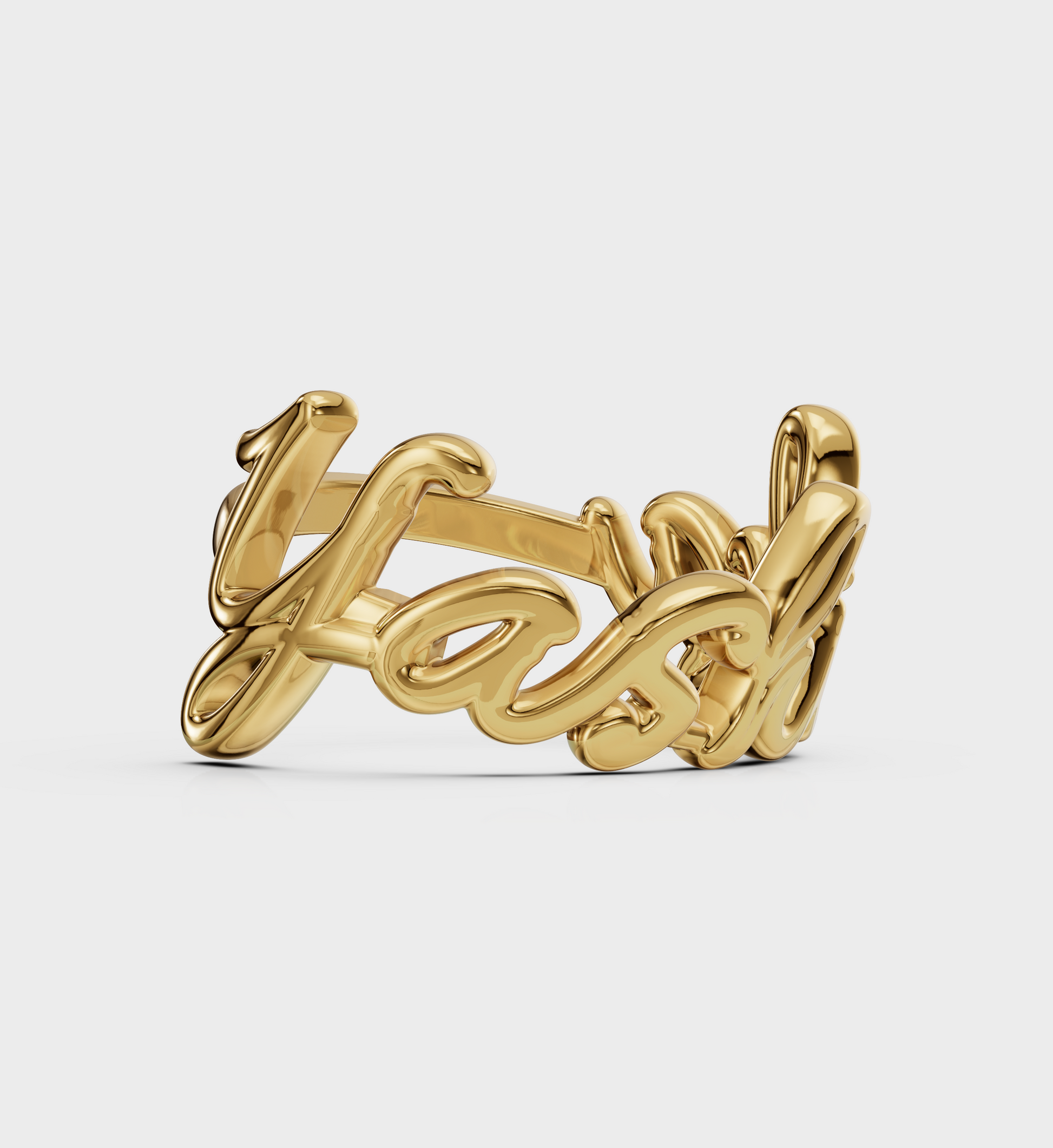 Cursive Name Ring