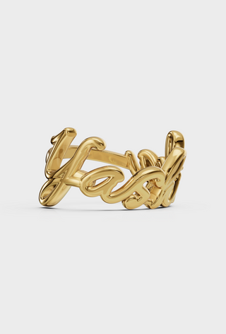 Cursive Name Ring