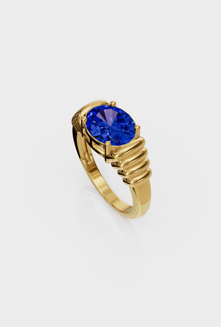 Blue Bold  Ring
