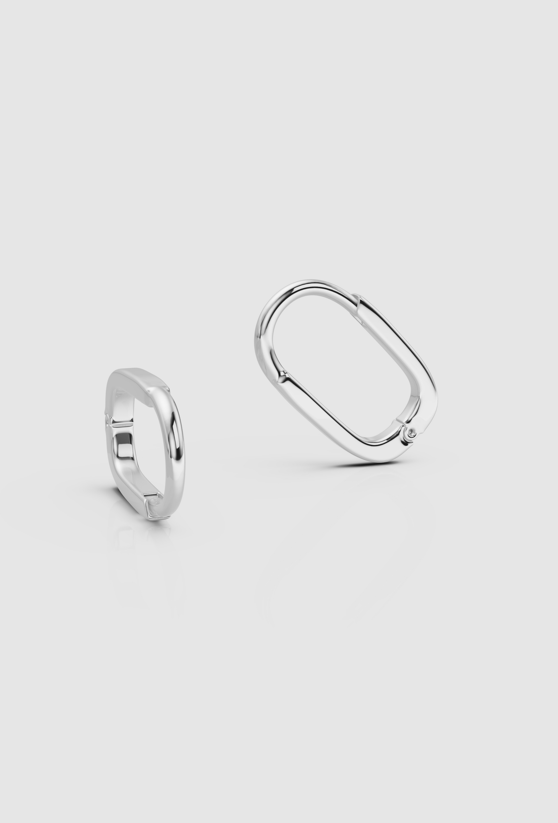 Oval Huggie Earring