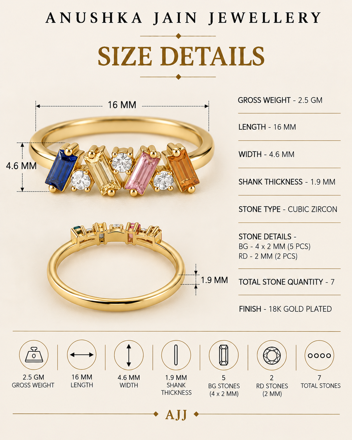 Paradise Cascade Ring