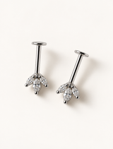 Petal Drop Hanging Stud