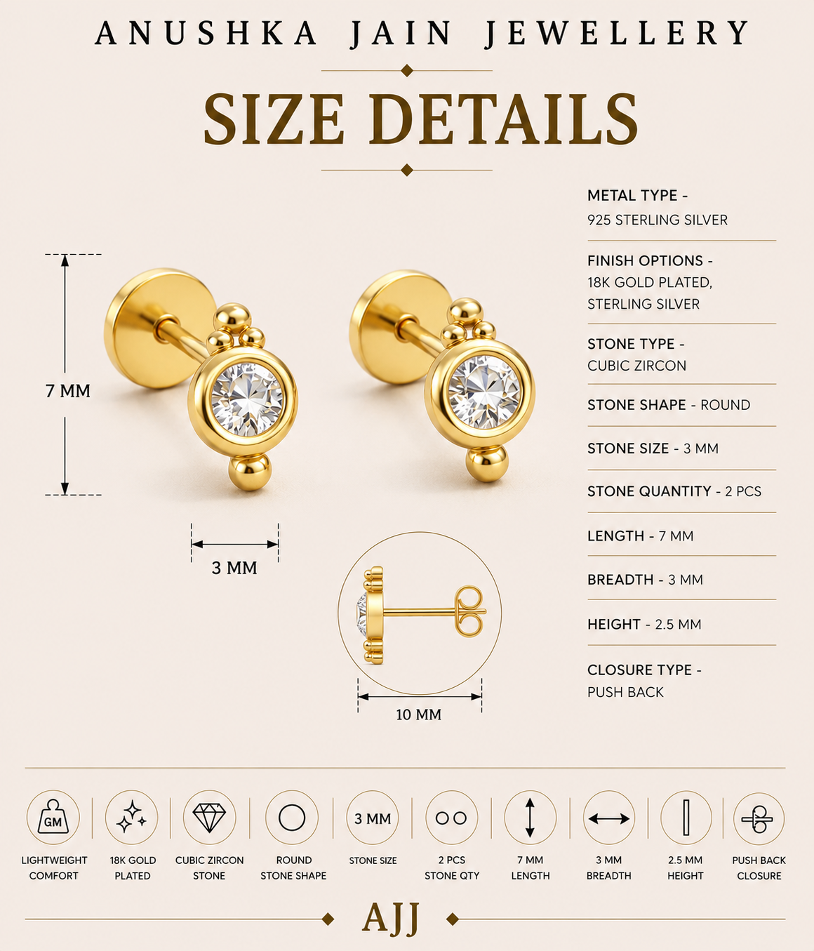 Petite Diamond Studs
