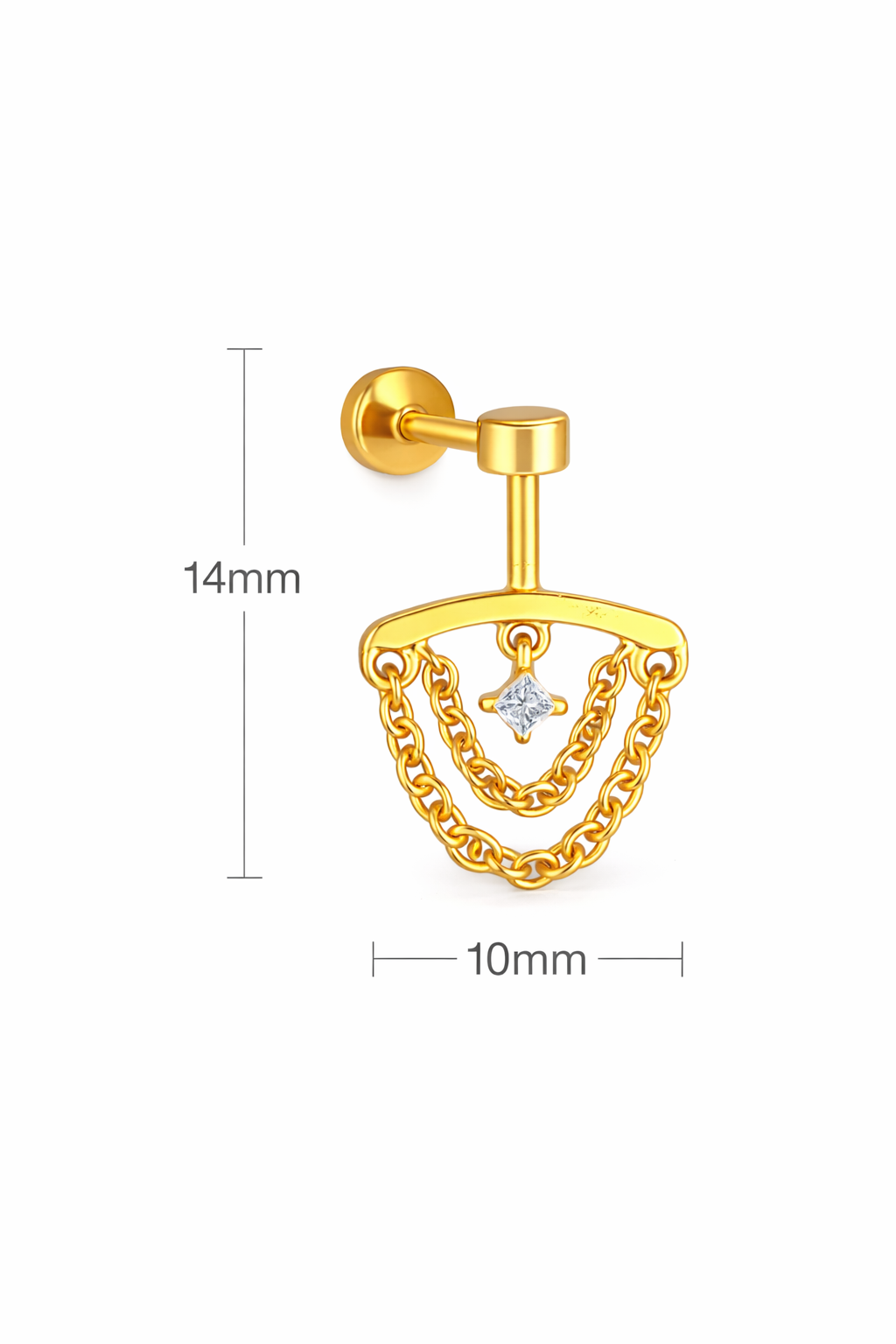 Princess Hanging Stud