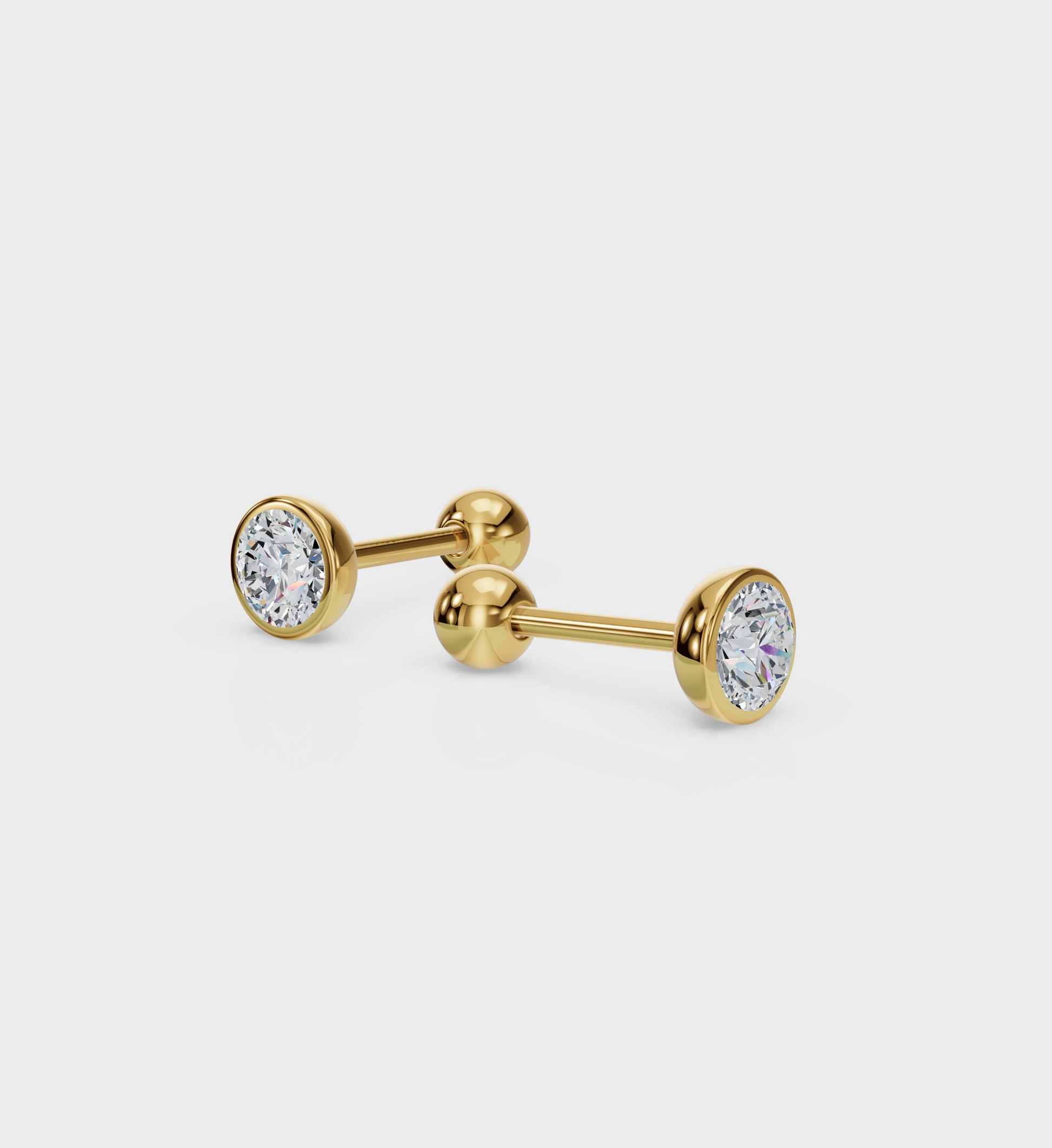 Round Diamond Studs