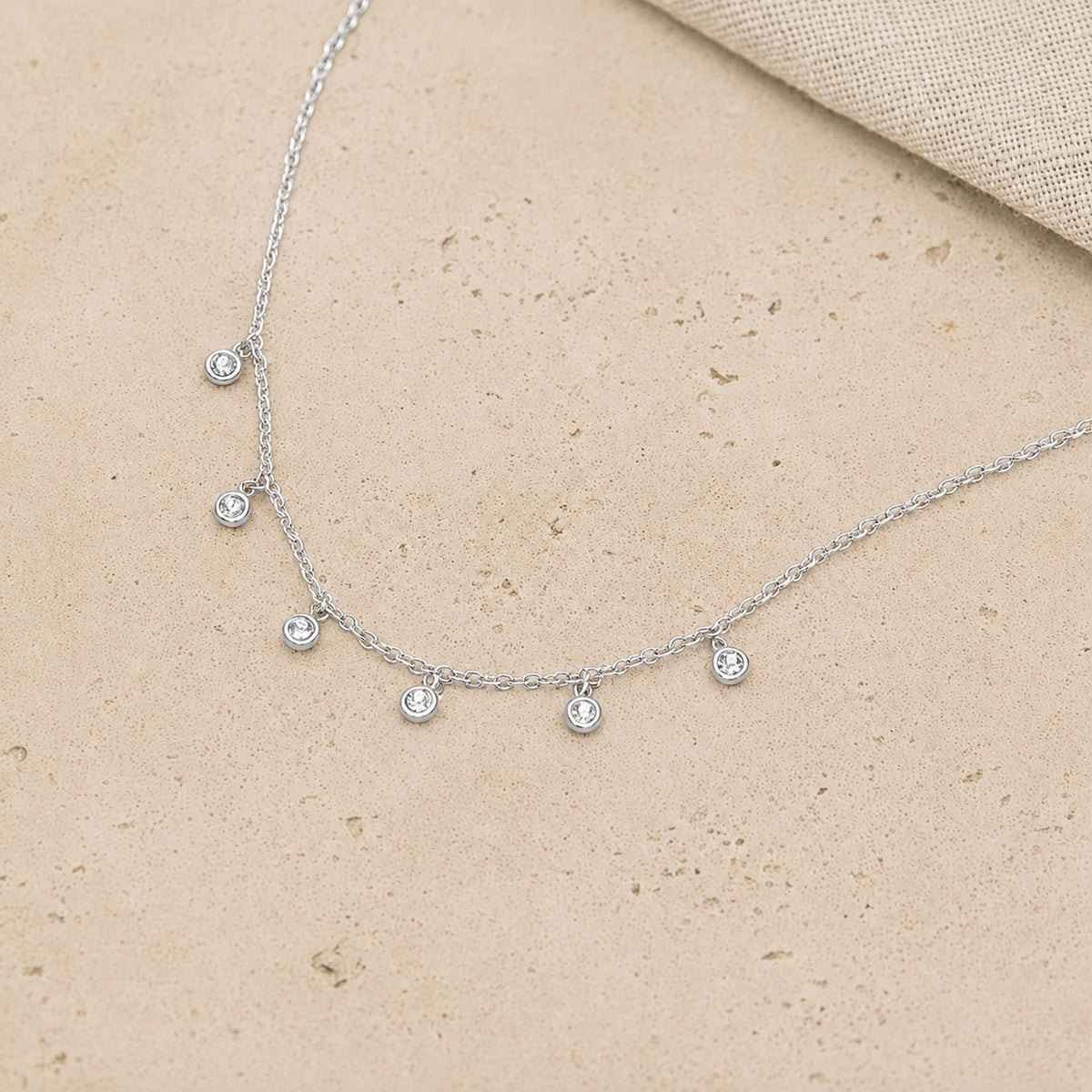 Diamond Droplet Necklace