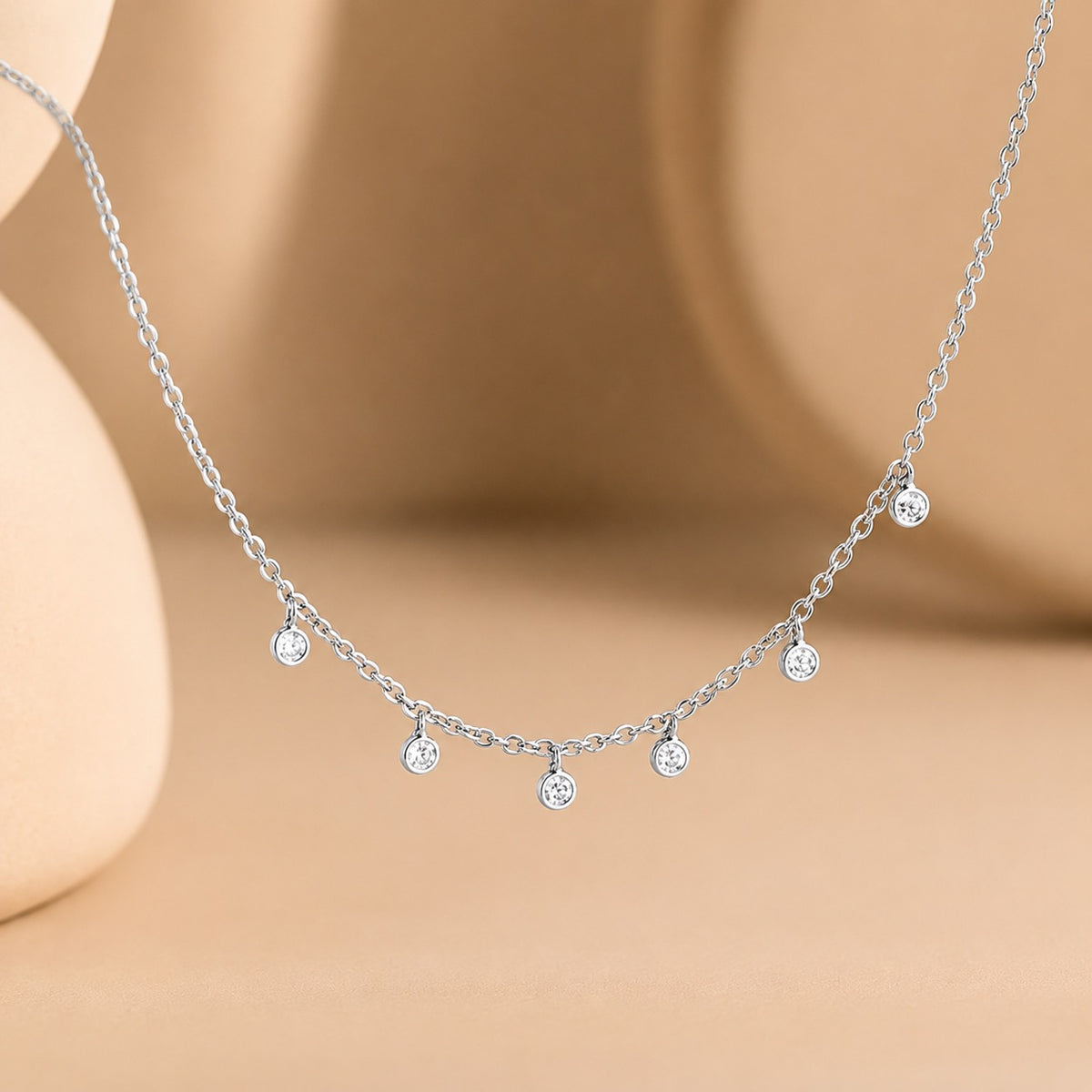 Diamond Droplet Necklace
