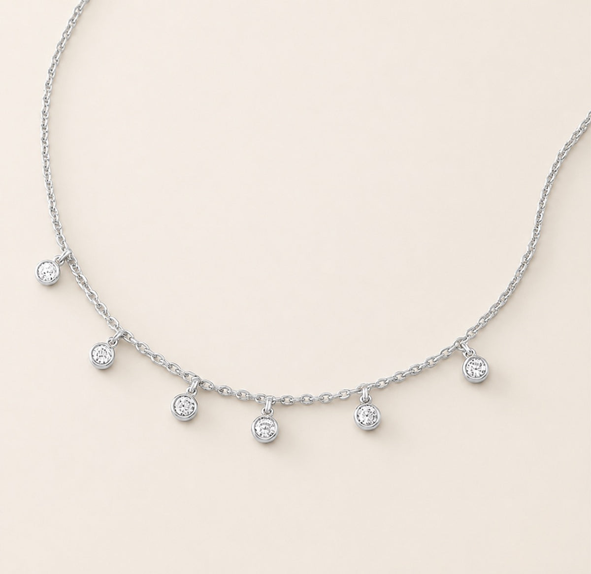 Diamond Droplet Necklace